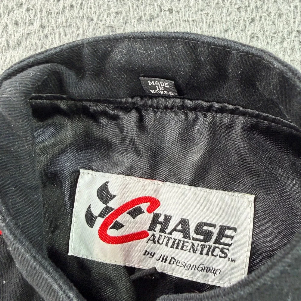 Chase Authentics Dale Earnhardt Jr Racing Jacket Kids XL Black NASCAR Twill‎ 8